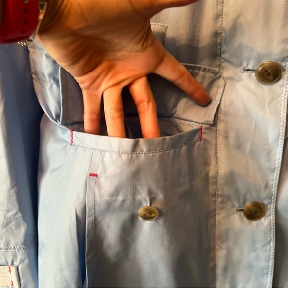 Lands’ end Women jacket Size: XS 2-4 Color: light blue/ yellow - Picture 10 of 12